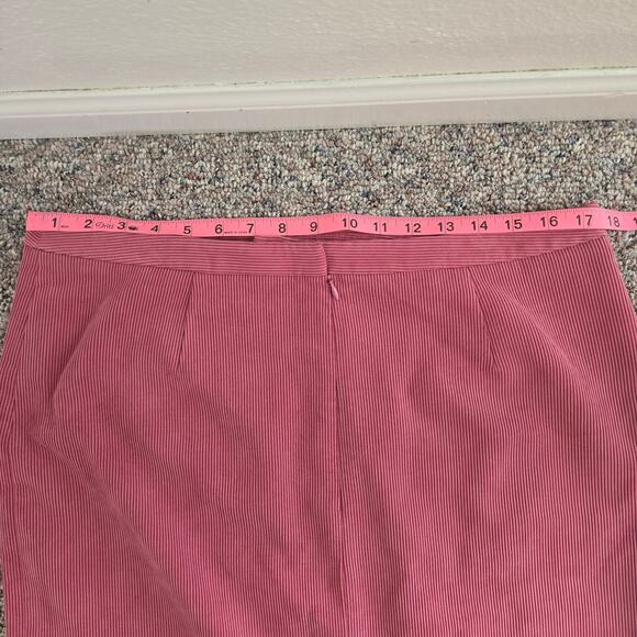 Casual Corner mauve corduroy midi skirt 14 - Picture 7 of 9